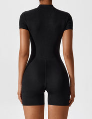 Yeoreo Short Sleeve Zipper Romper