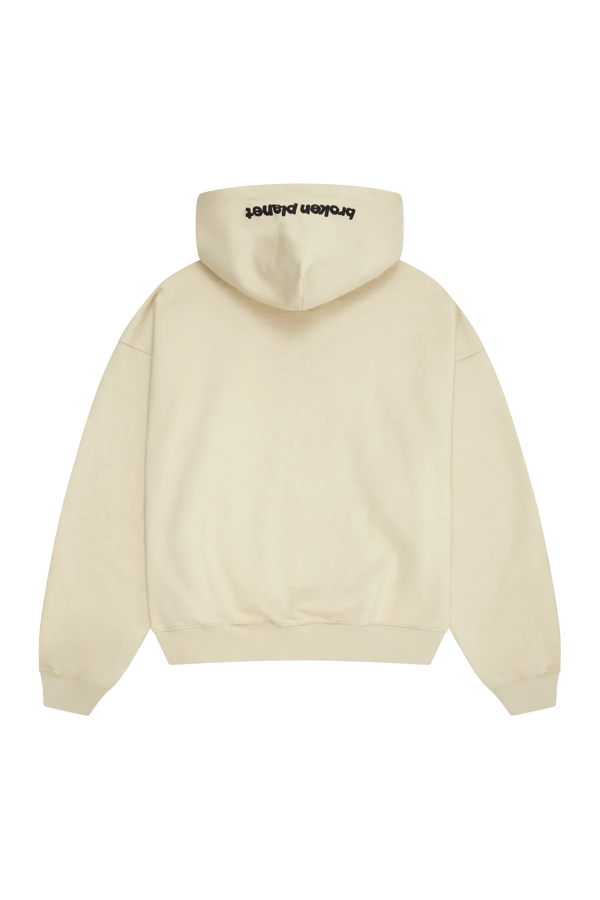 Broken Planet Market Bone White Zip Up Hoodie