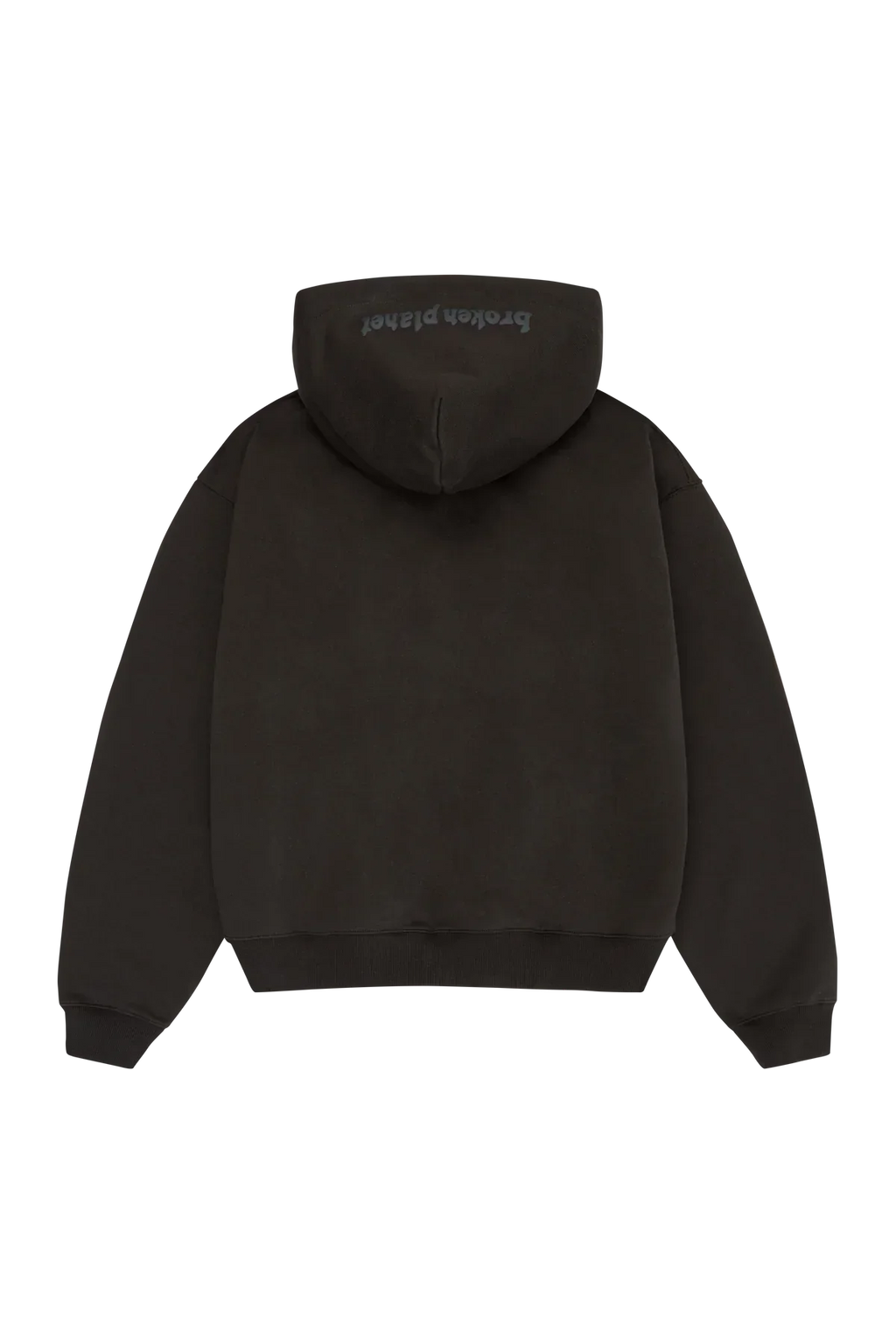 Broken Planet Market Soot Black Zip Up Hoodie