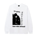 Enfants Riches Déprimés "TV Gone" Photo Long-Sleeve - White