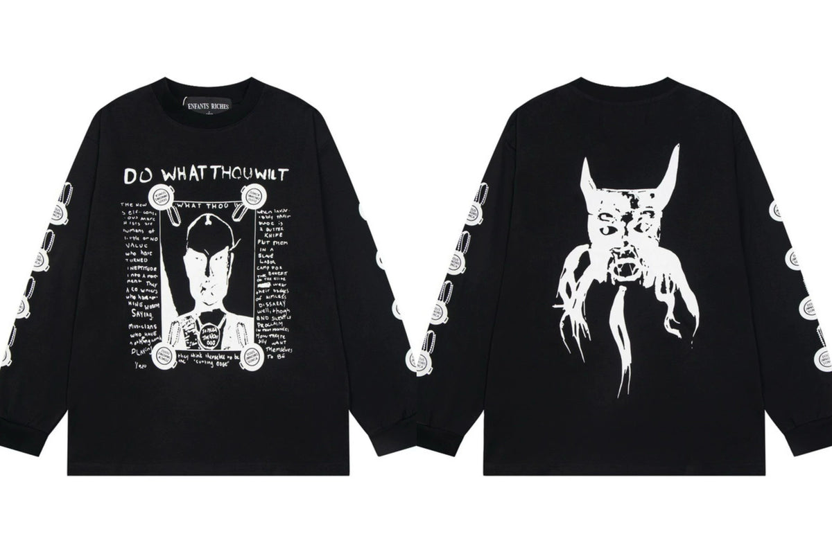 Enfants Riches Déprimés "Do What Thou Wilt" Long-Sleeve - Black
