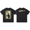 Enfants Riches Déprimés Rabbit Illustration & Back Cut-Out Logo T-Shirt - Black