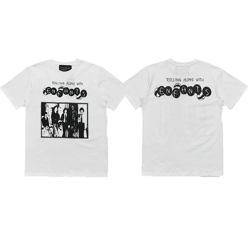 Enfants Riches Déprimés "Rolling Alone With" Band T-Shirt - White