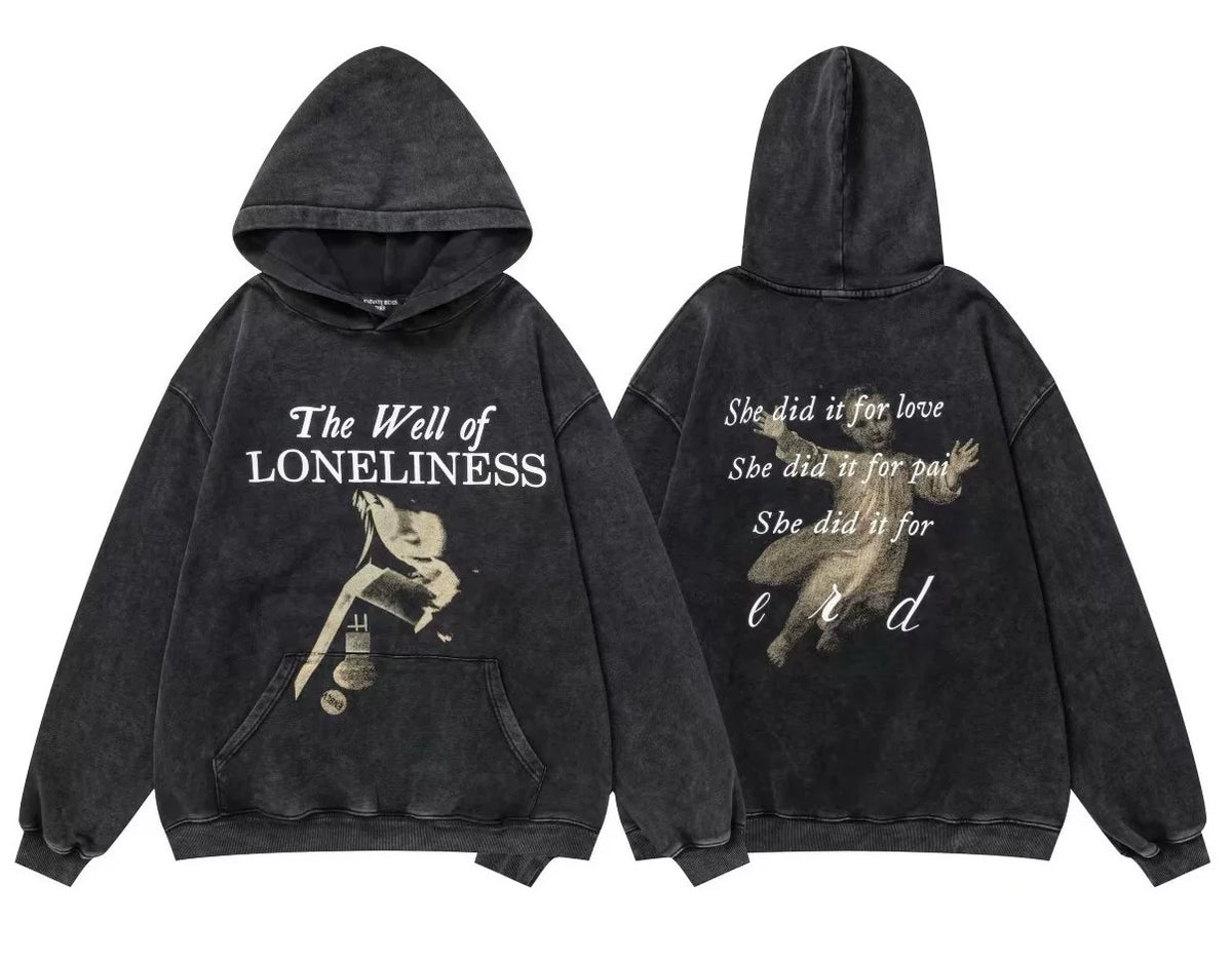 Enfants Riches Déprimés "The Well of Loneliness" Hoodie - Washed Black