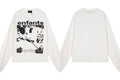 Enfants Riches Déprimés Armed Figure & Vintage Print Long-Sleeve   - White