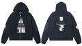Enfants Riches Déprimés "Through the Soviet Arctic" Zip-Up Hoodie - Black