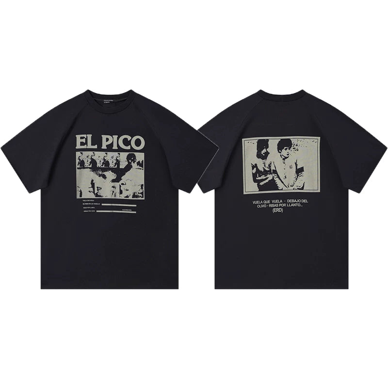 Enfants Riches Déprimés "El Pico" Movie Graphic T-Shirt - Black