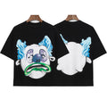 Billionaire Studios Blue Hair Crying Clown T-Shirt - Black