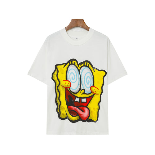 Billionaire Studios Cartoon Dizzy Sponge Character T-Shirt - White