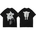 Enfants Riches Déprimés Front & Back Animal Illustration T-Shirt - Black