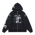 Enfants Riches Déprimés Central Photo Art Zip-Up Hoodie - Black