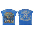 Title Rough Play "Bandaid for the Battle Wounds" Vintage Graphic Sleeveless Tee blue