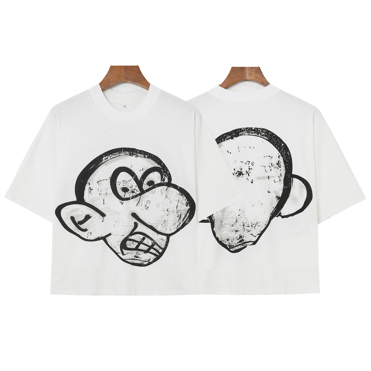 Billionaire Studios Hand-Drawn Profile Sketch T-Shirt - White