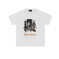 Enfants Riches Déprimés Photo Grid Collage & Brown Typography T-Shirt - White