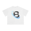 Billionaire Studios Orbiting Blue Arc Letter "B" T-Shirt - White