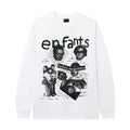 Enfants Riches Déprimés "Enfants" Vintage Collage Long-Sleeve - White