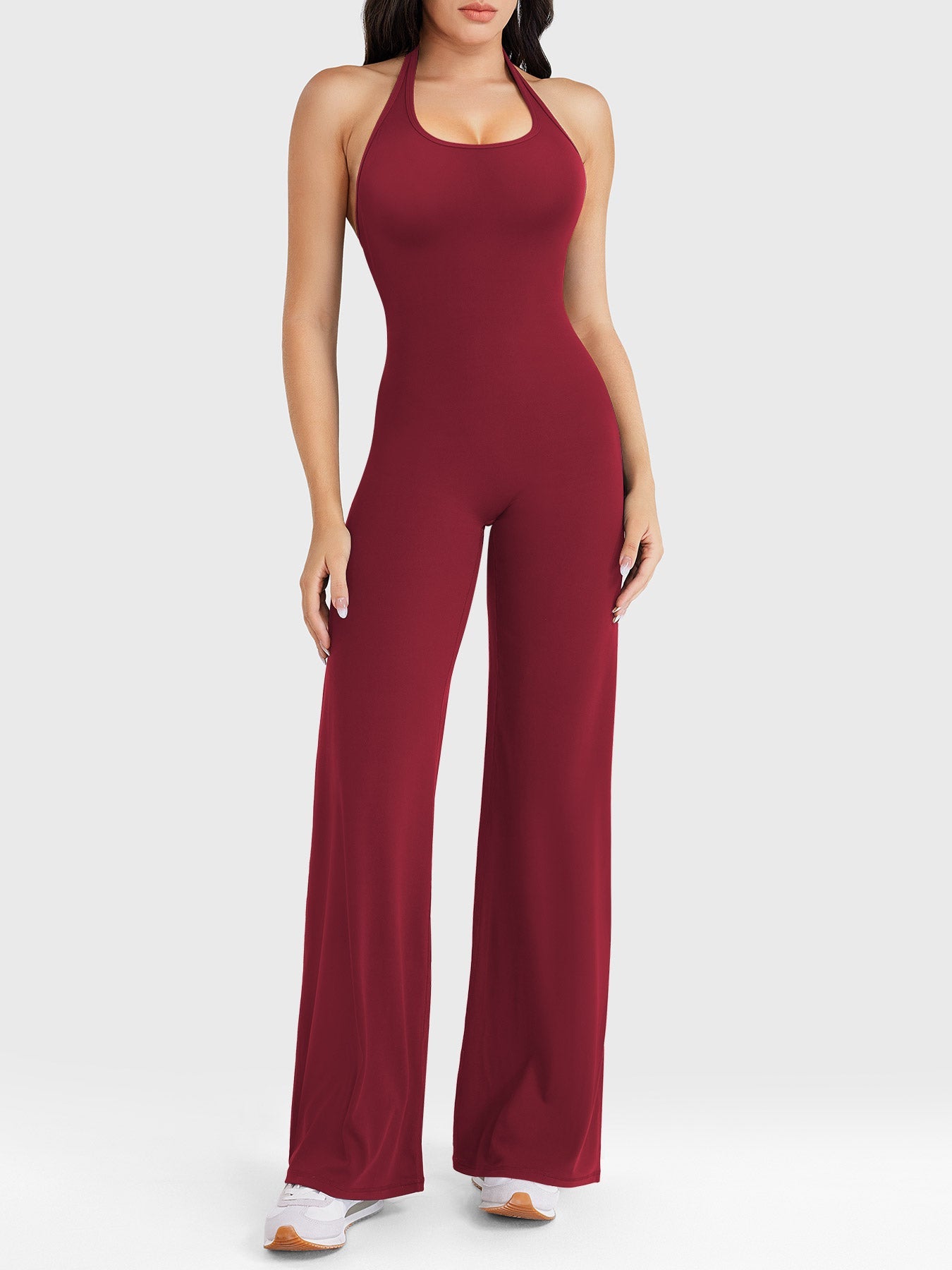 Yeoreo Cathylie Halter Straight Leg Jumpsuit
