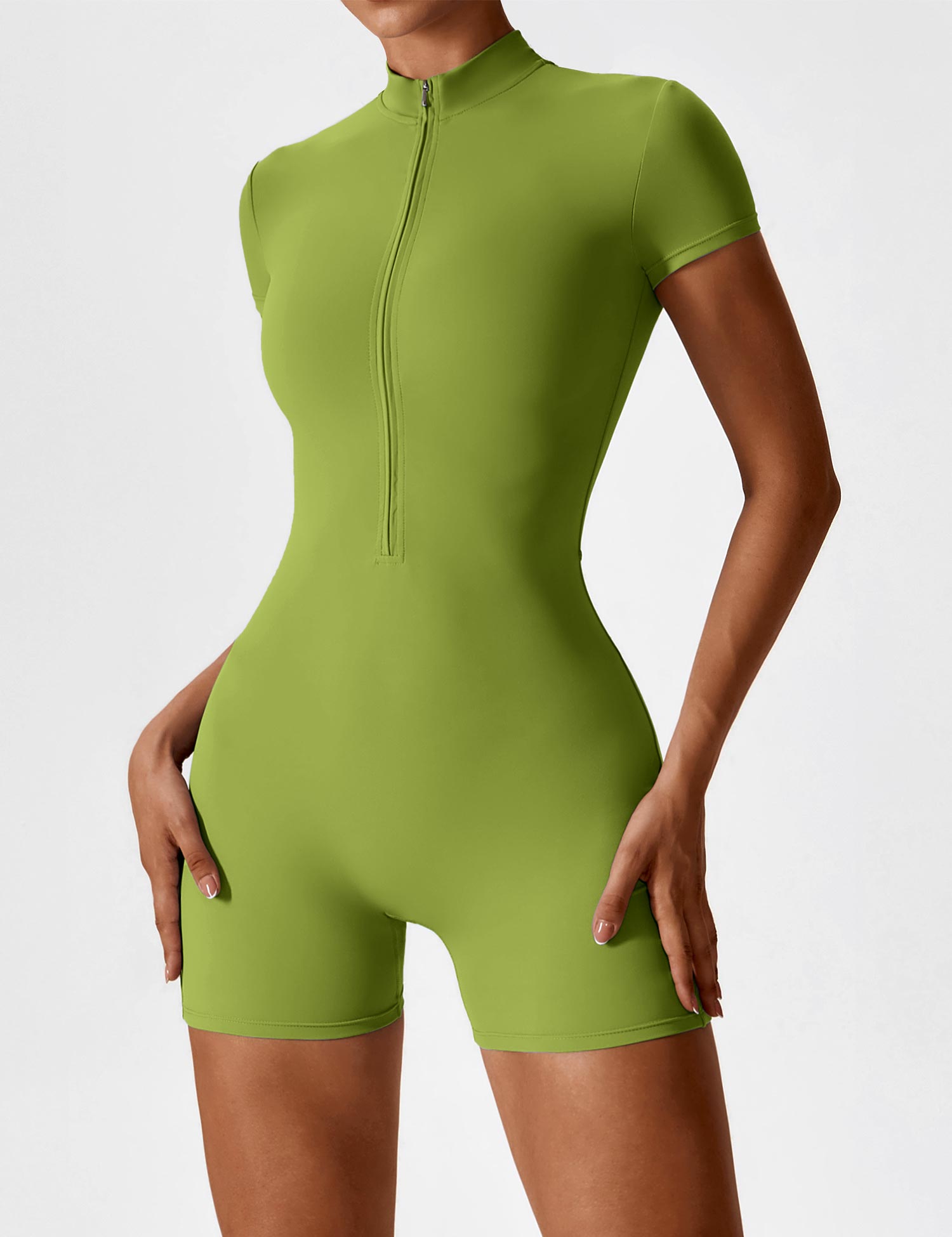 Yeoreo Short Sleeve Zipper Romper