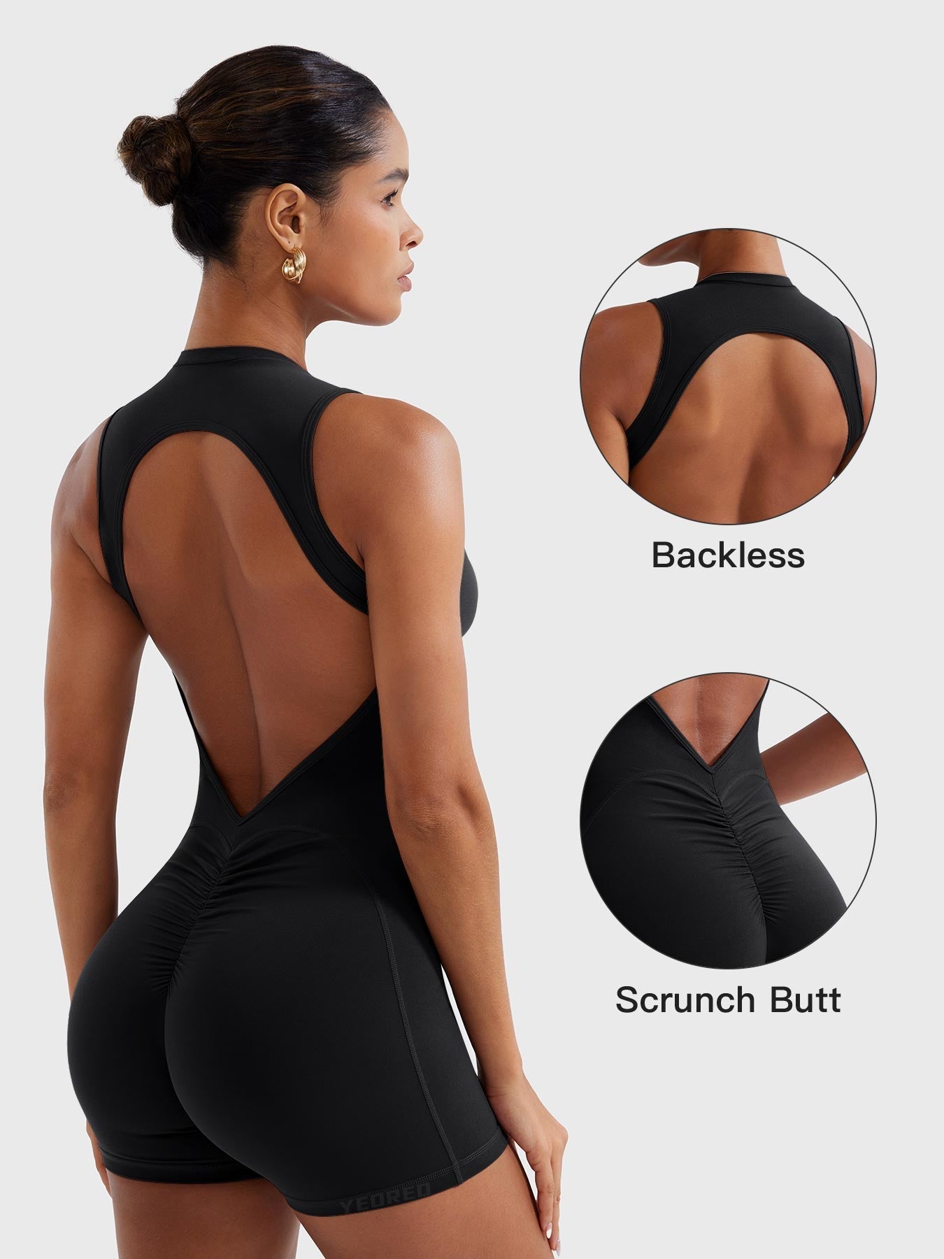 Yeoreo Tessia Backless Scrunch Romper