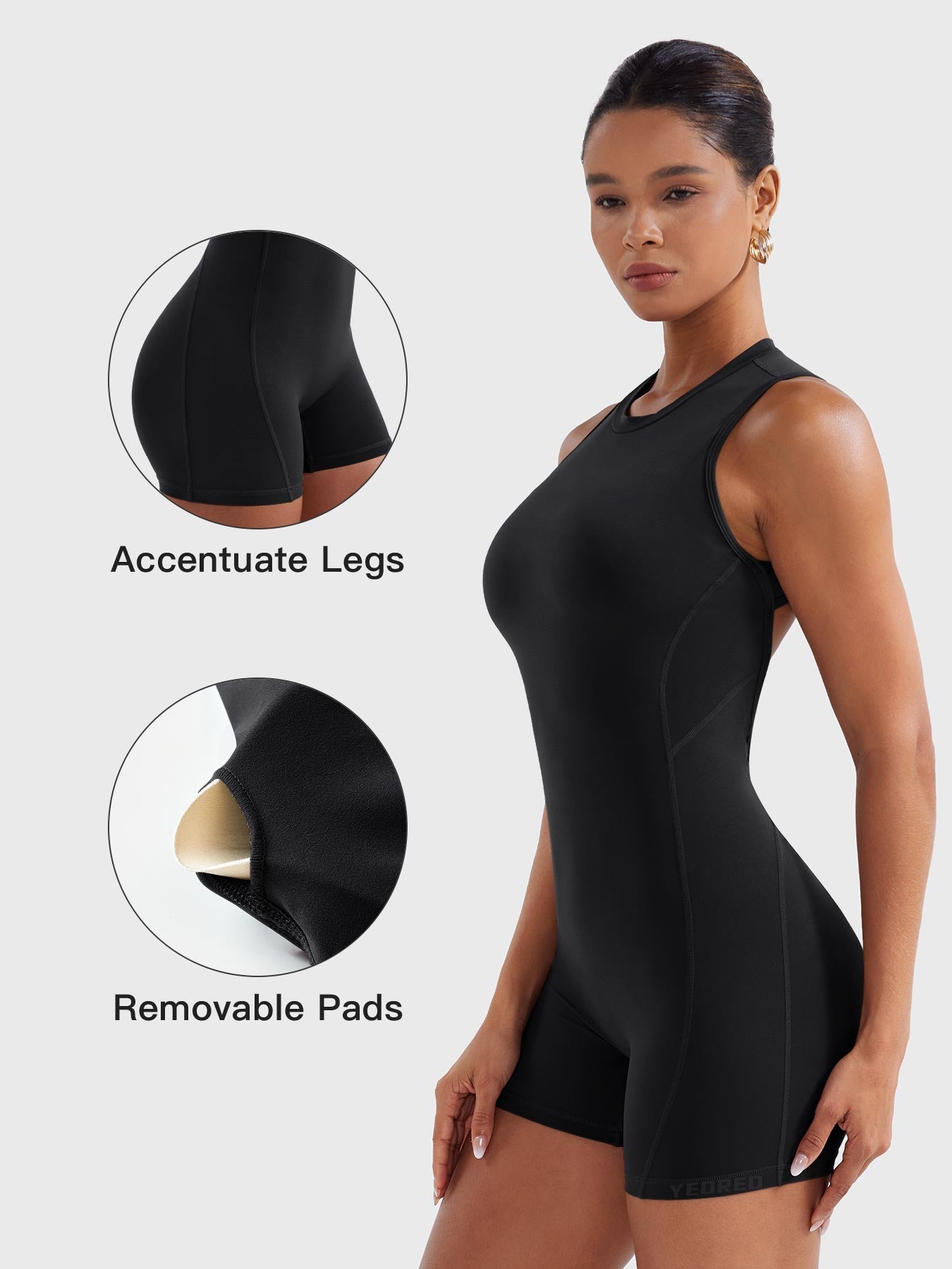 Yeoreo Tessia Backless Scrunch Romper