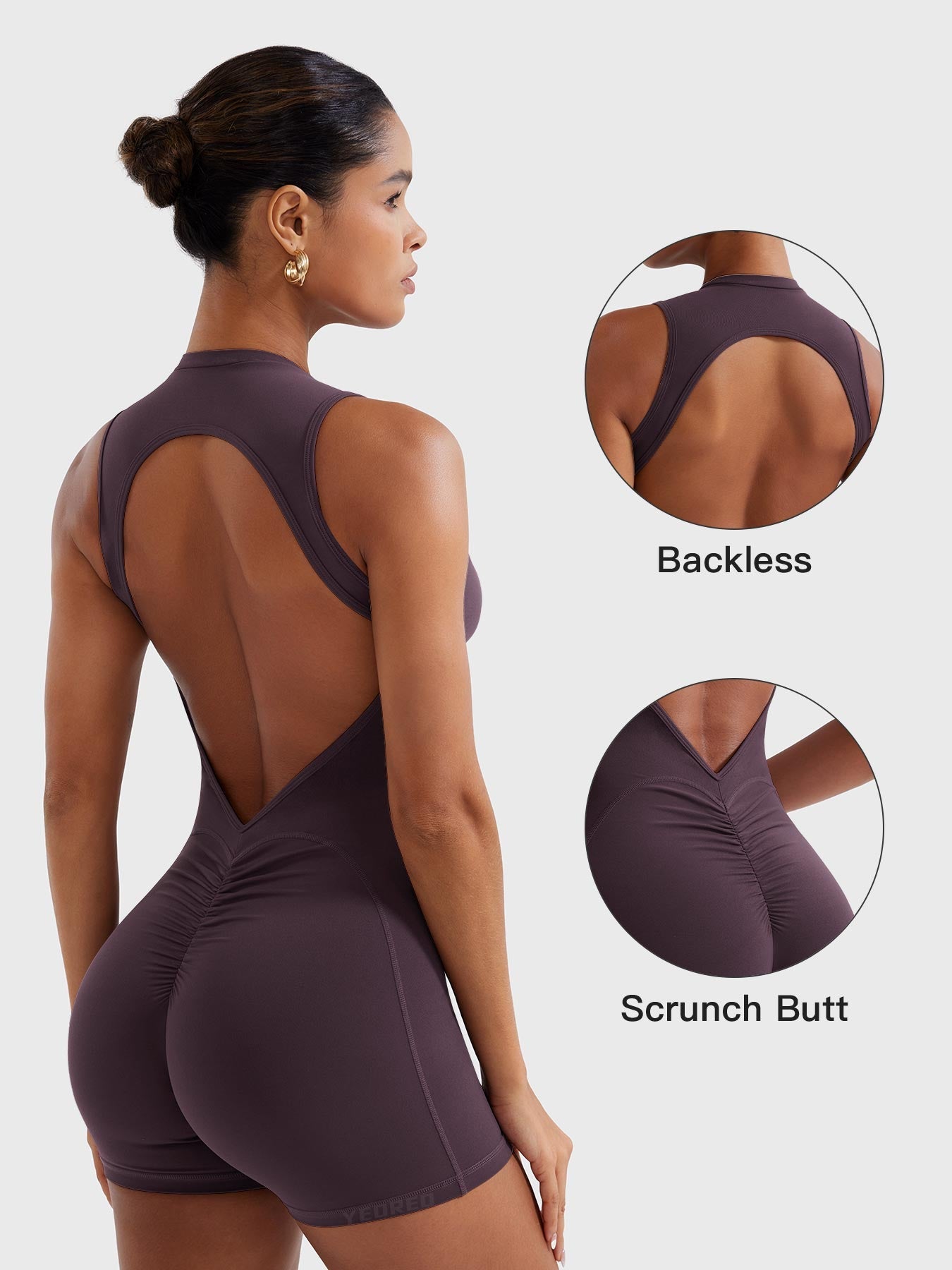 Yeoreo Tessia Backless Scrunch Romper