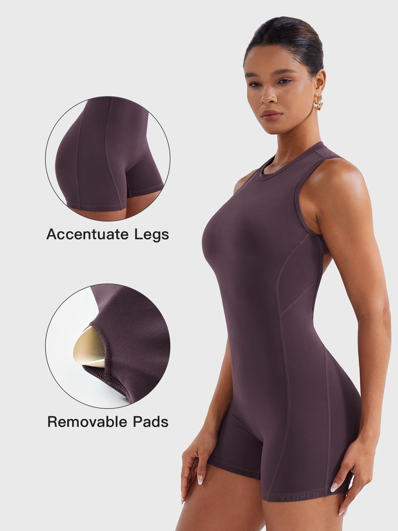 Yeoreo Tessia Backless Scrunch Romper