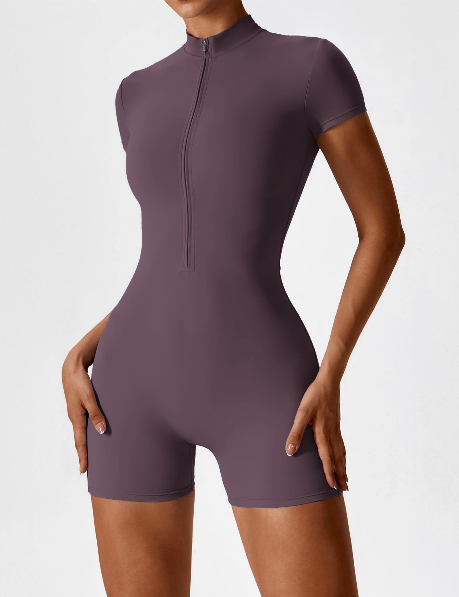 Yeoreo Short Sleeve Zipper Romper