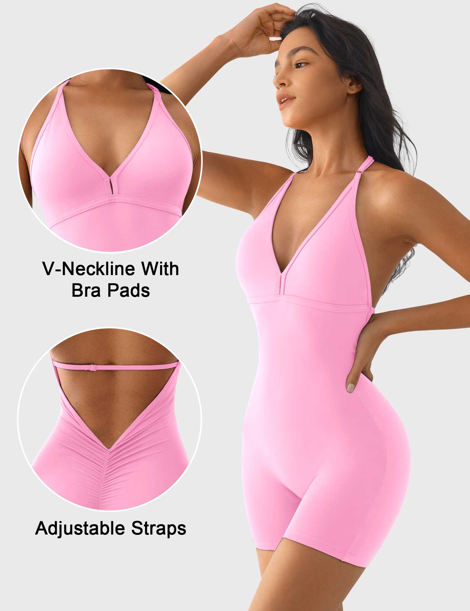 Yeoreo Taylor V Neck Backless Romper