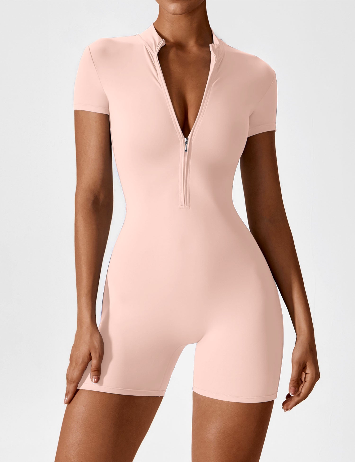 Yeoreo Short Sleeve Zipper Romper