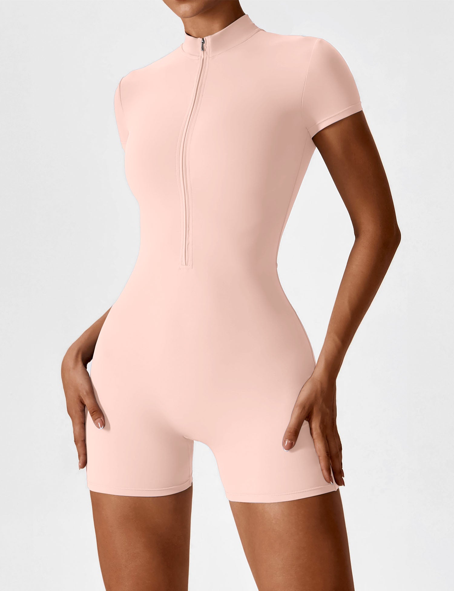 Yeoreo Short Sleeve Zipper Romper