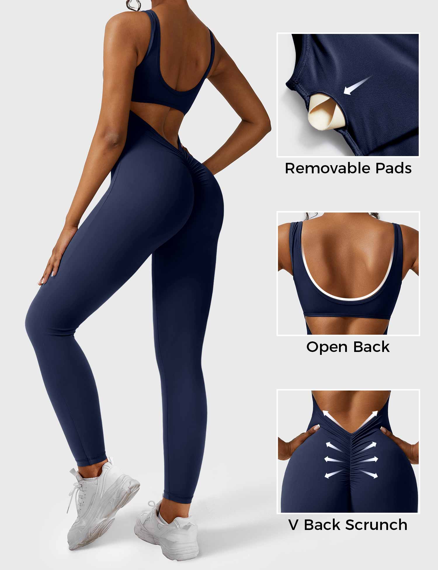 Yeoreo Lizvette V-Back Jumpsuit
