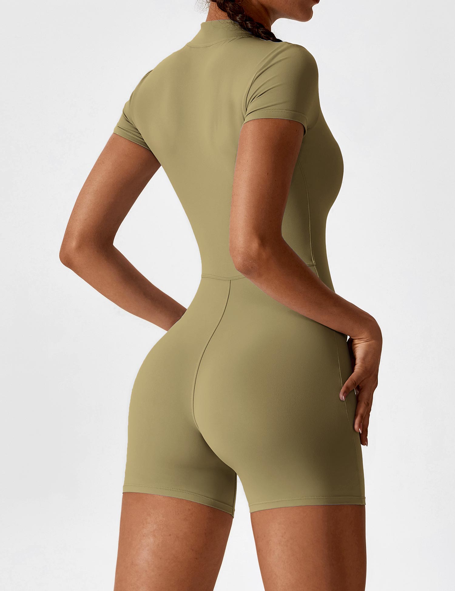 Yeoreo Short Sleeve Zipper Romper