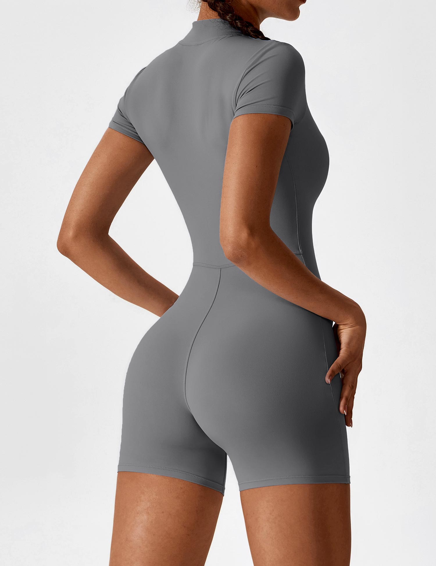 Yeoreo Short Sleeve Zipper Romper