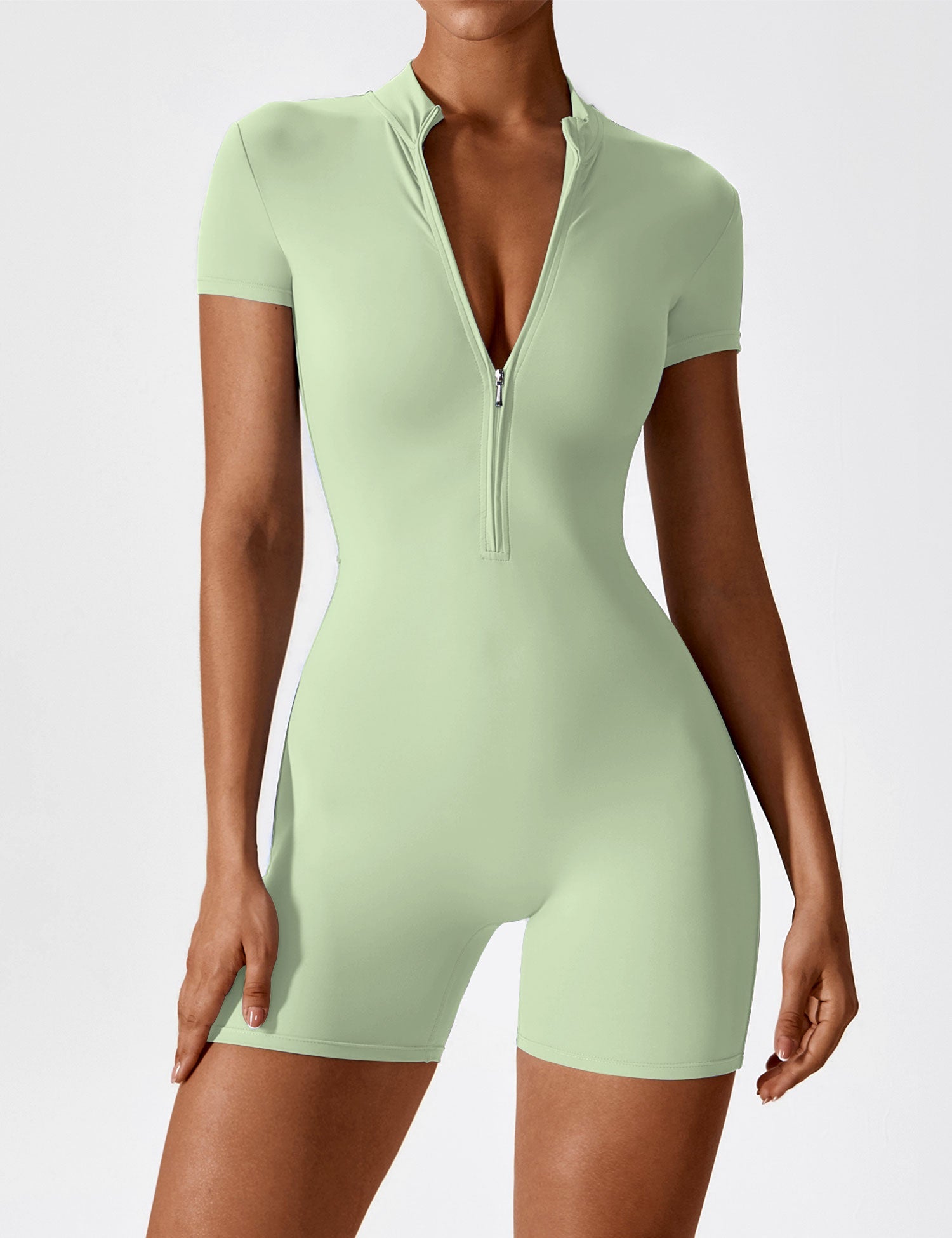 Yeoreo Short Sleeve Zipper Romper