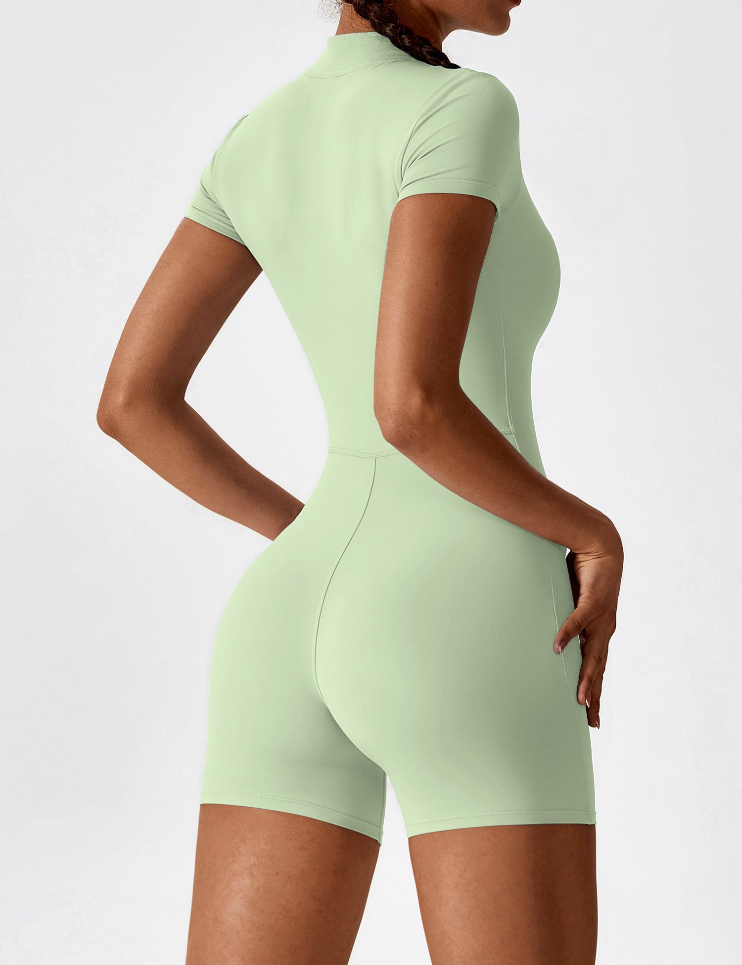 Yeoreo Short Sleeve Zipper Romper