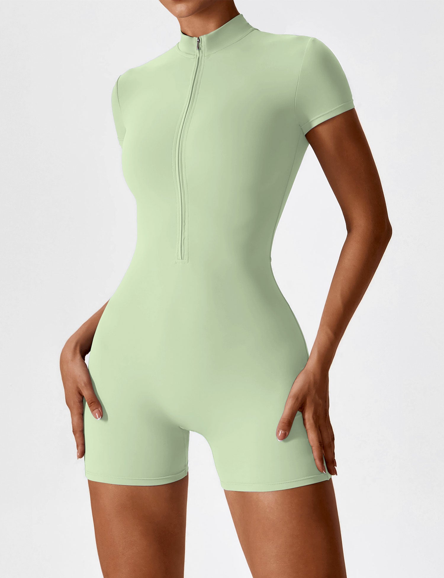 Yeoreo Short Sleeve Zipper Romper