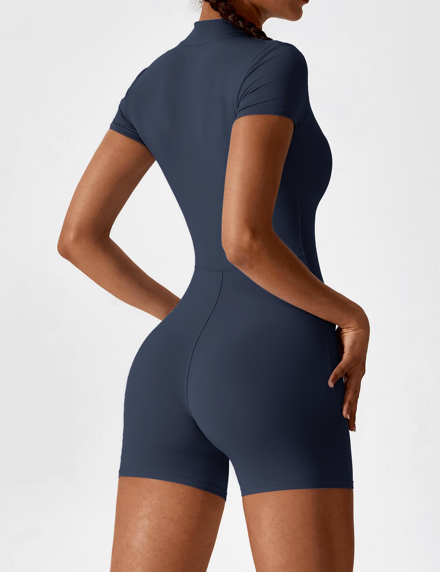 Yeoreo Short Sleeve Zipper Romper