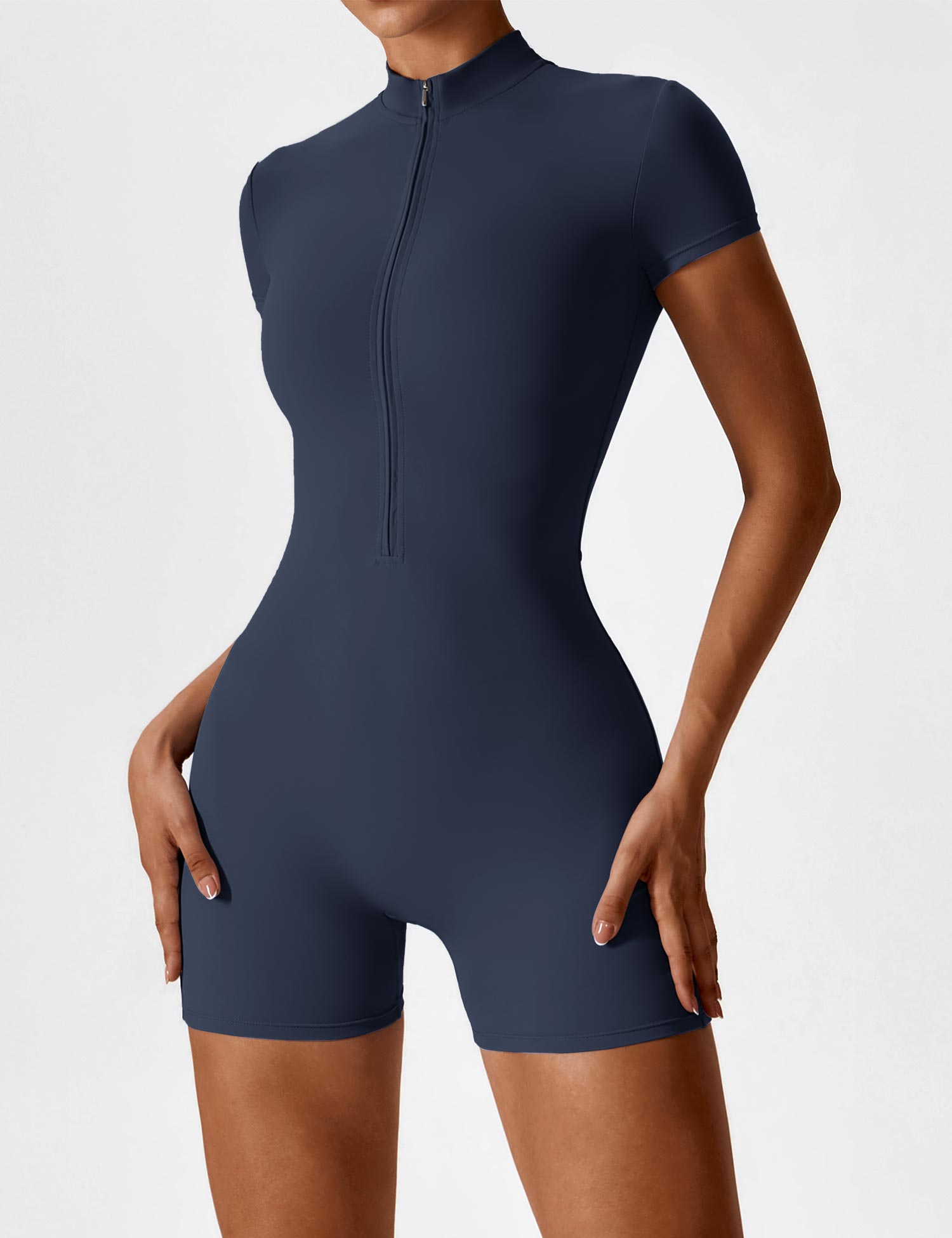 Yeoreo Short Sleeve Zipper Romper