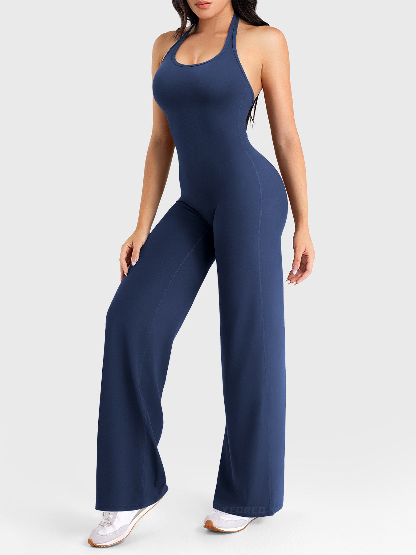 Yeoreo Cathylie Halter Straight Leg Jumpsuit