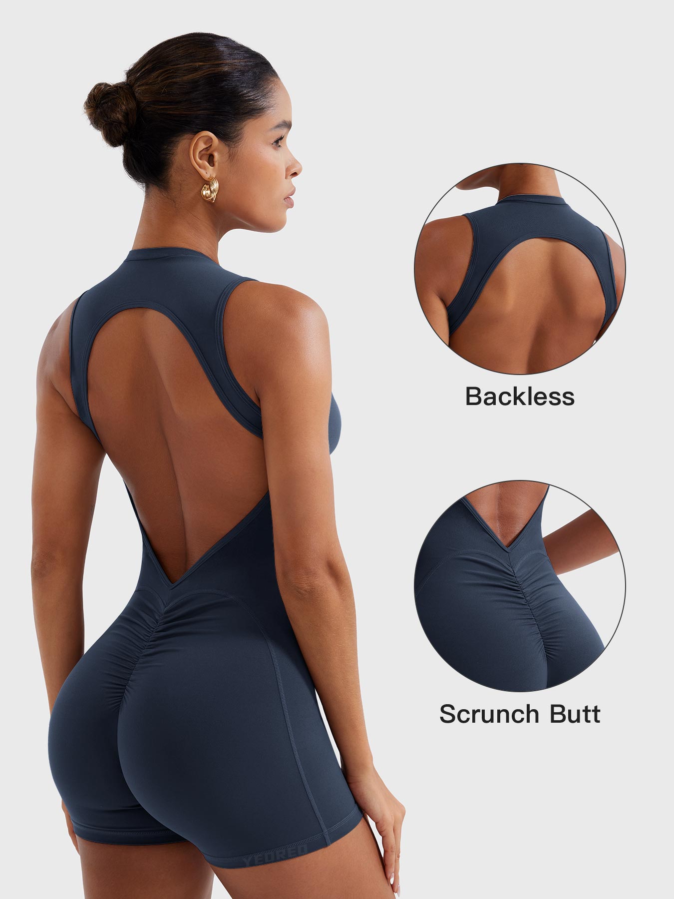 Yeoreo Tessia Backless Scrunch Romper