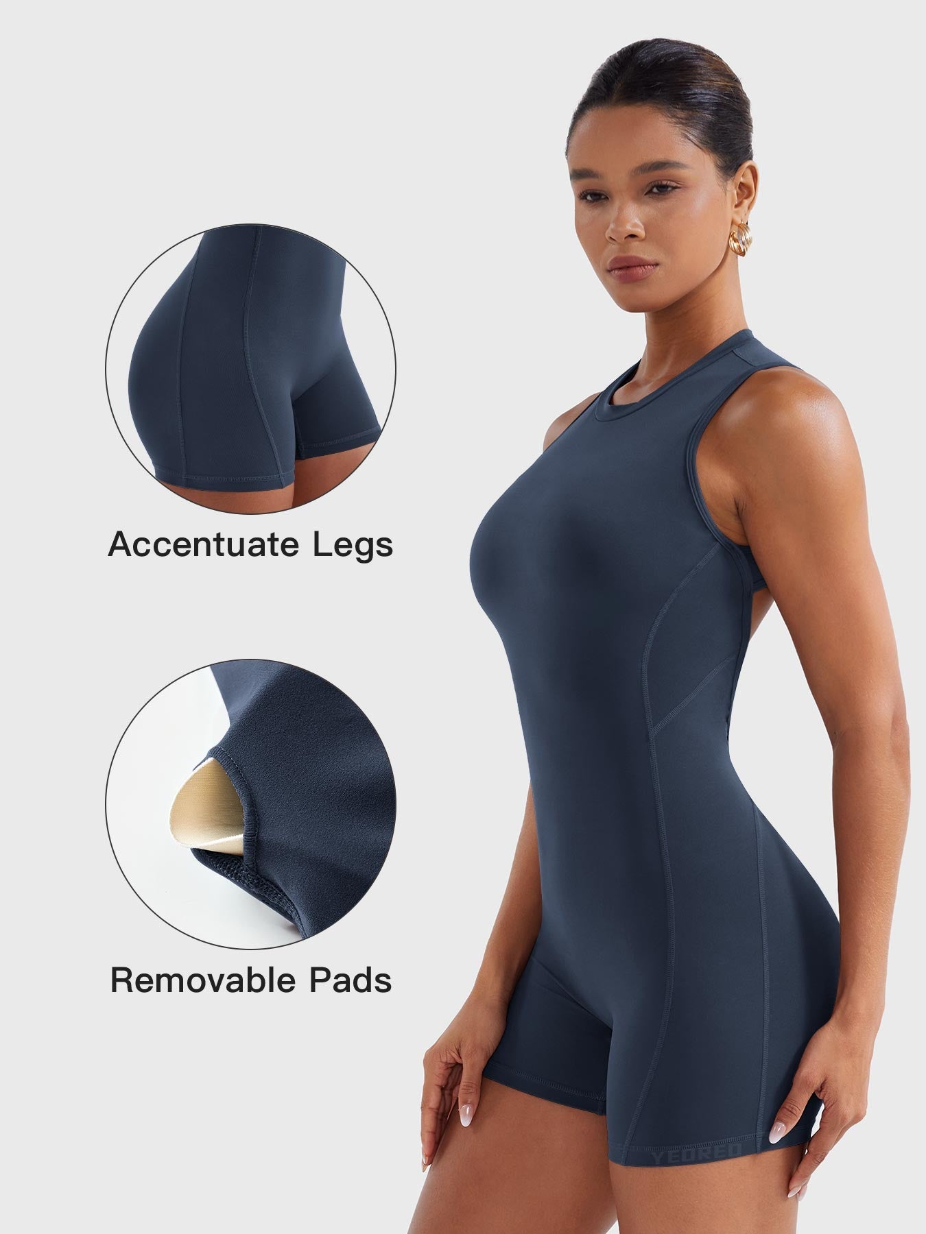 Yeoreo Tessia Backless Scrunch Romper