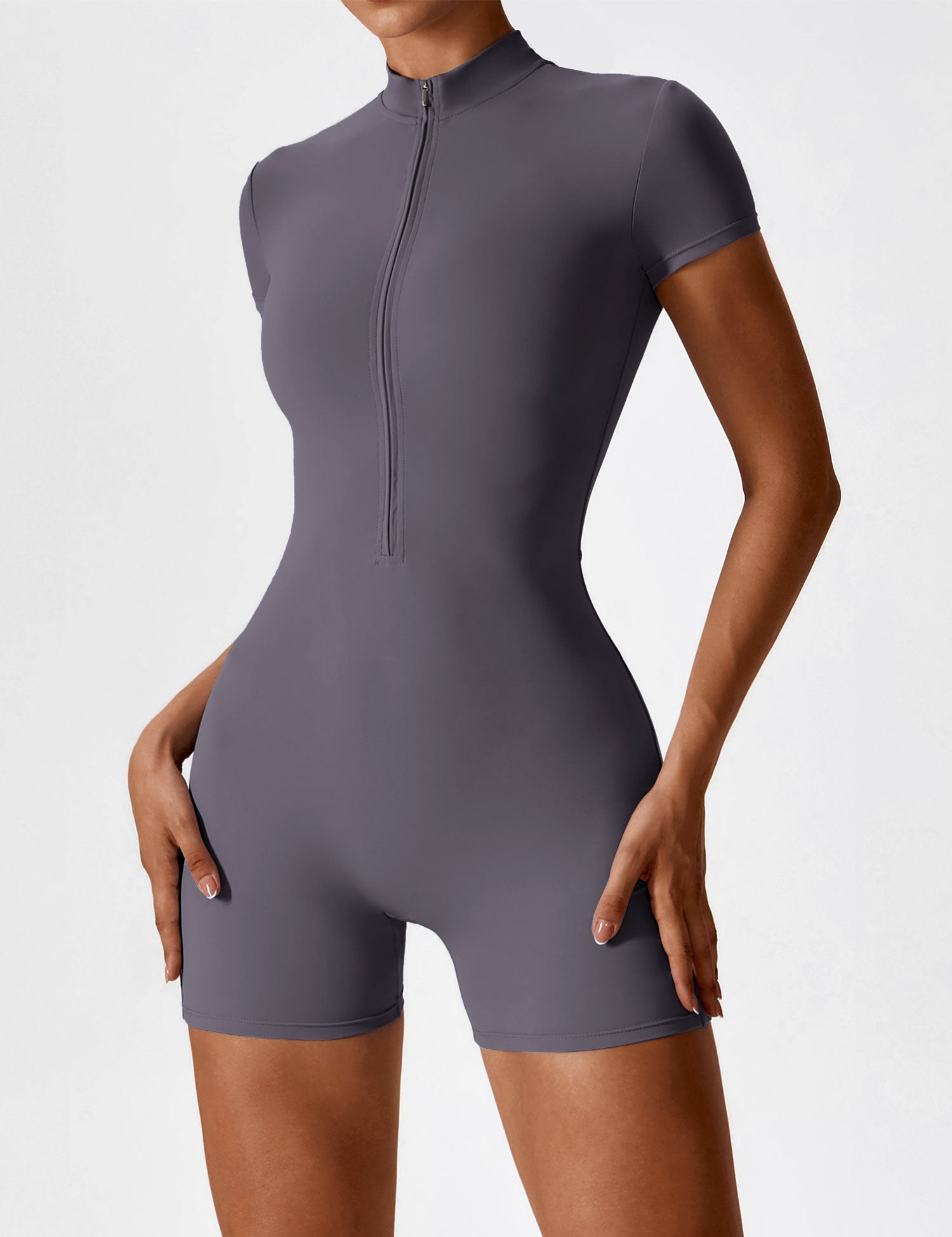 Yeoreo Short Sleeve Zipper Romper