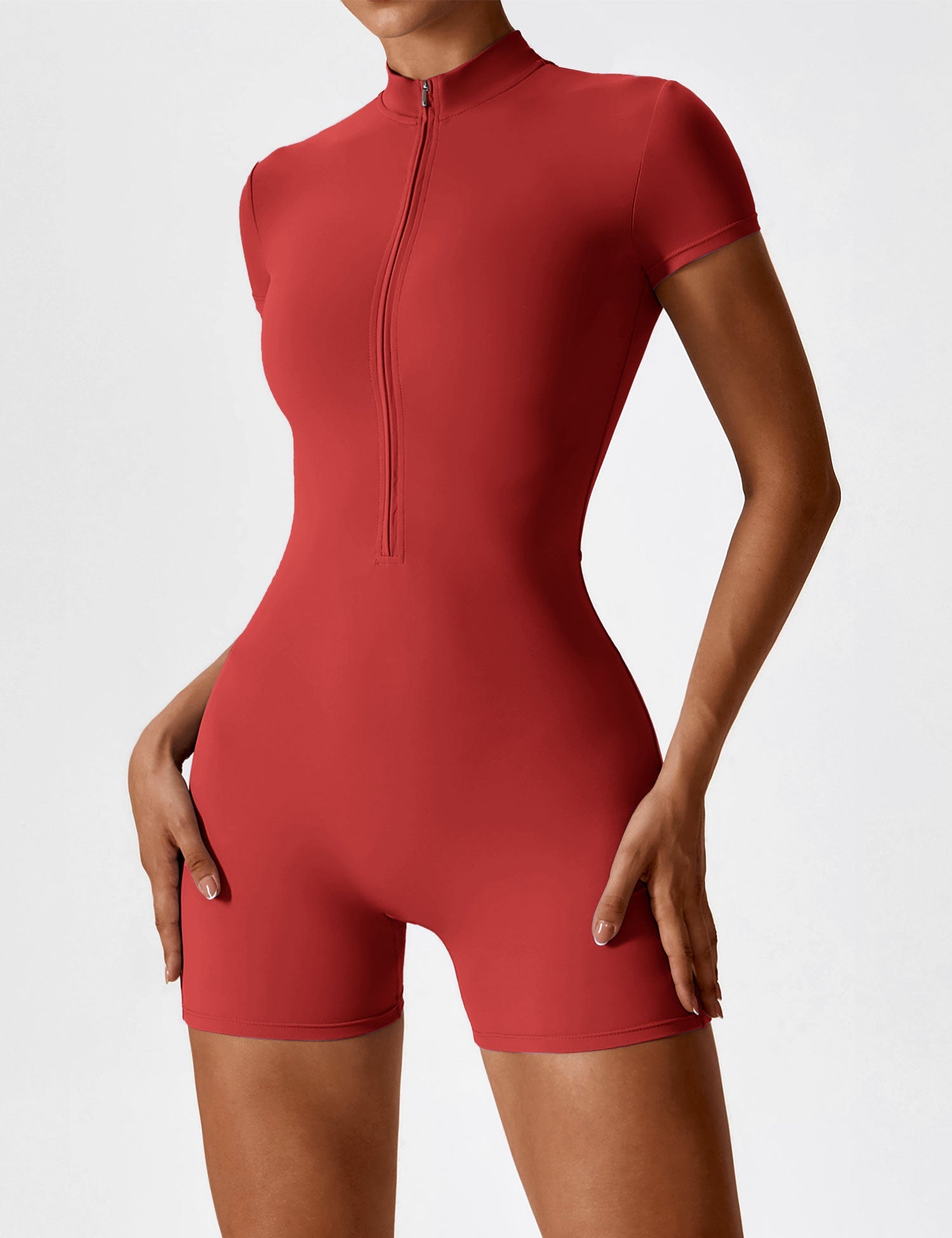 Yeoreo Short Sleeve Zipper Romper