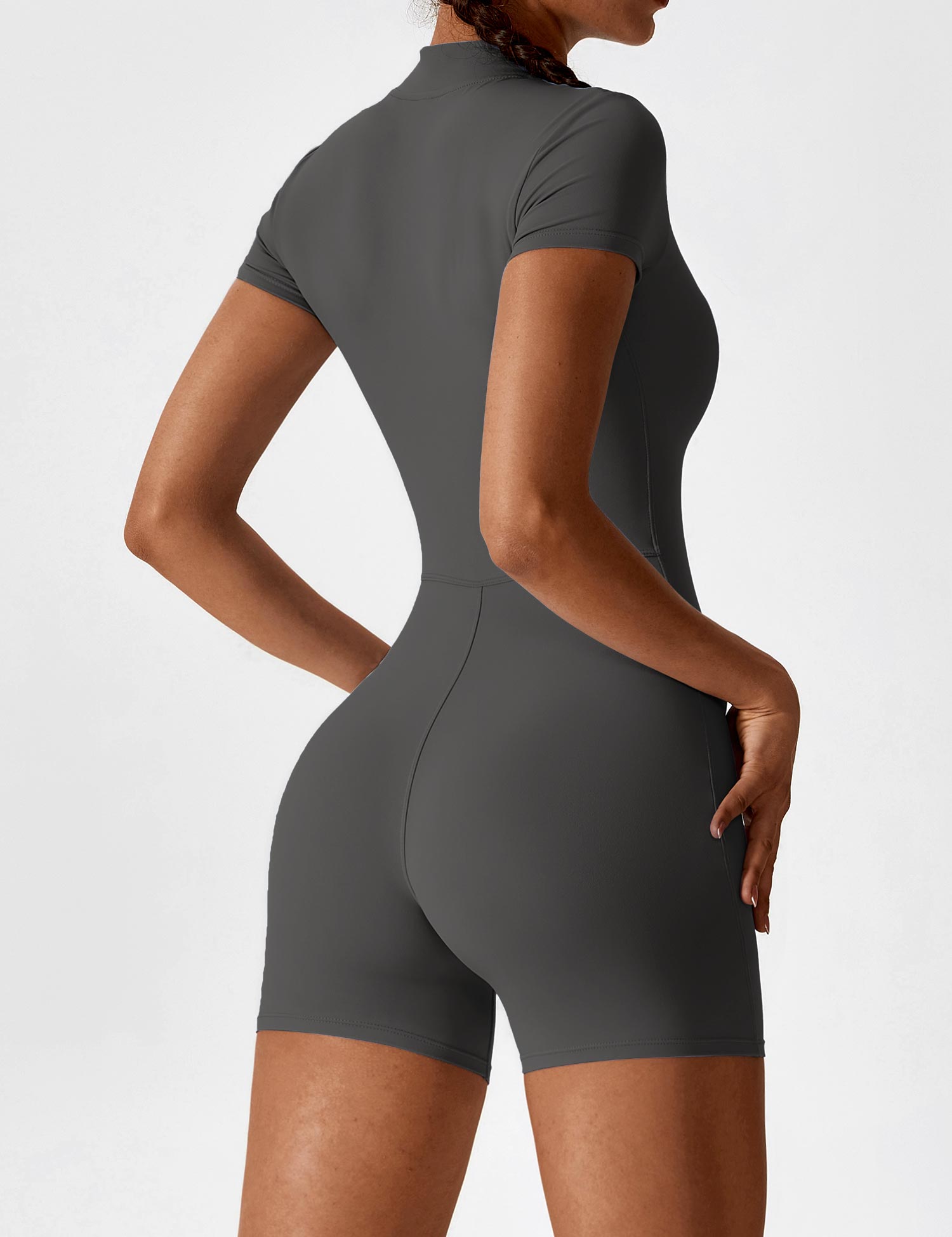 Yeoreo Short Sleeve Zipper Romper