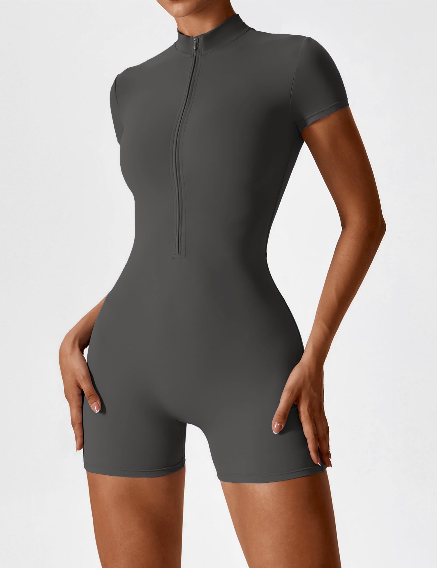 Yeoreo Short Sleeve Zipper Romper