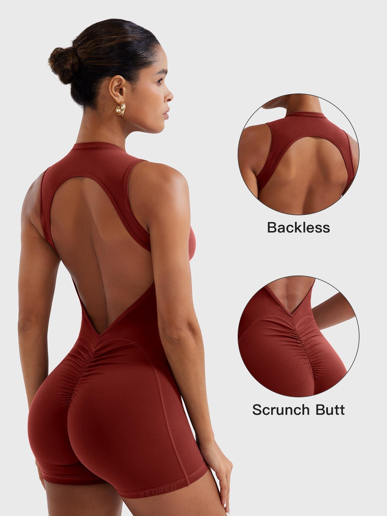 Yeoreo Tessia Backless Scrunch Romper