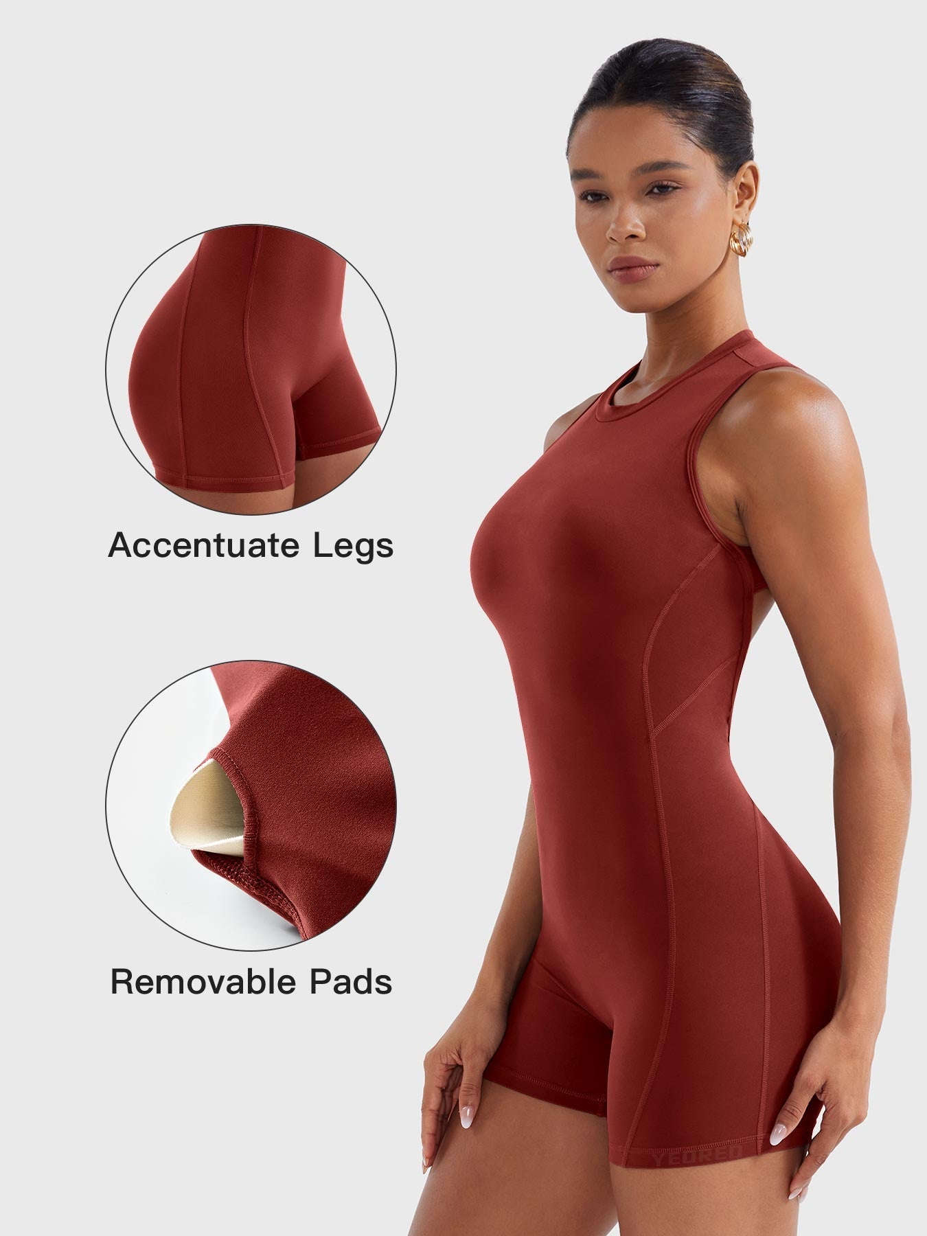 Yeoreo Tessia Backless Scrunch Romper