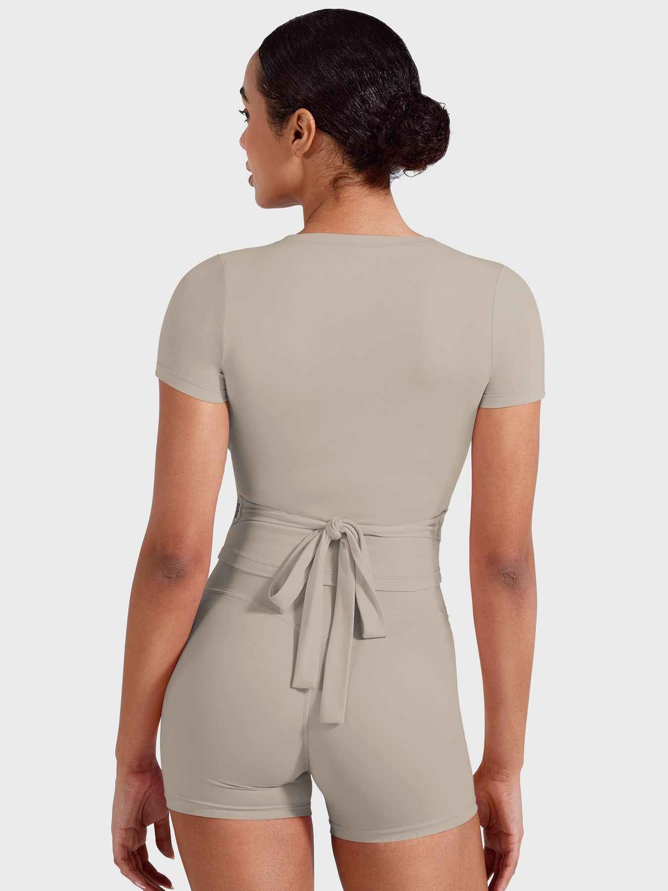 Yeoreo Denaiy Short Sleeve Ballet Wrap Top