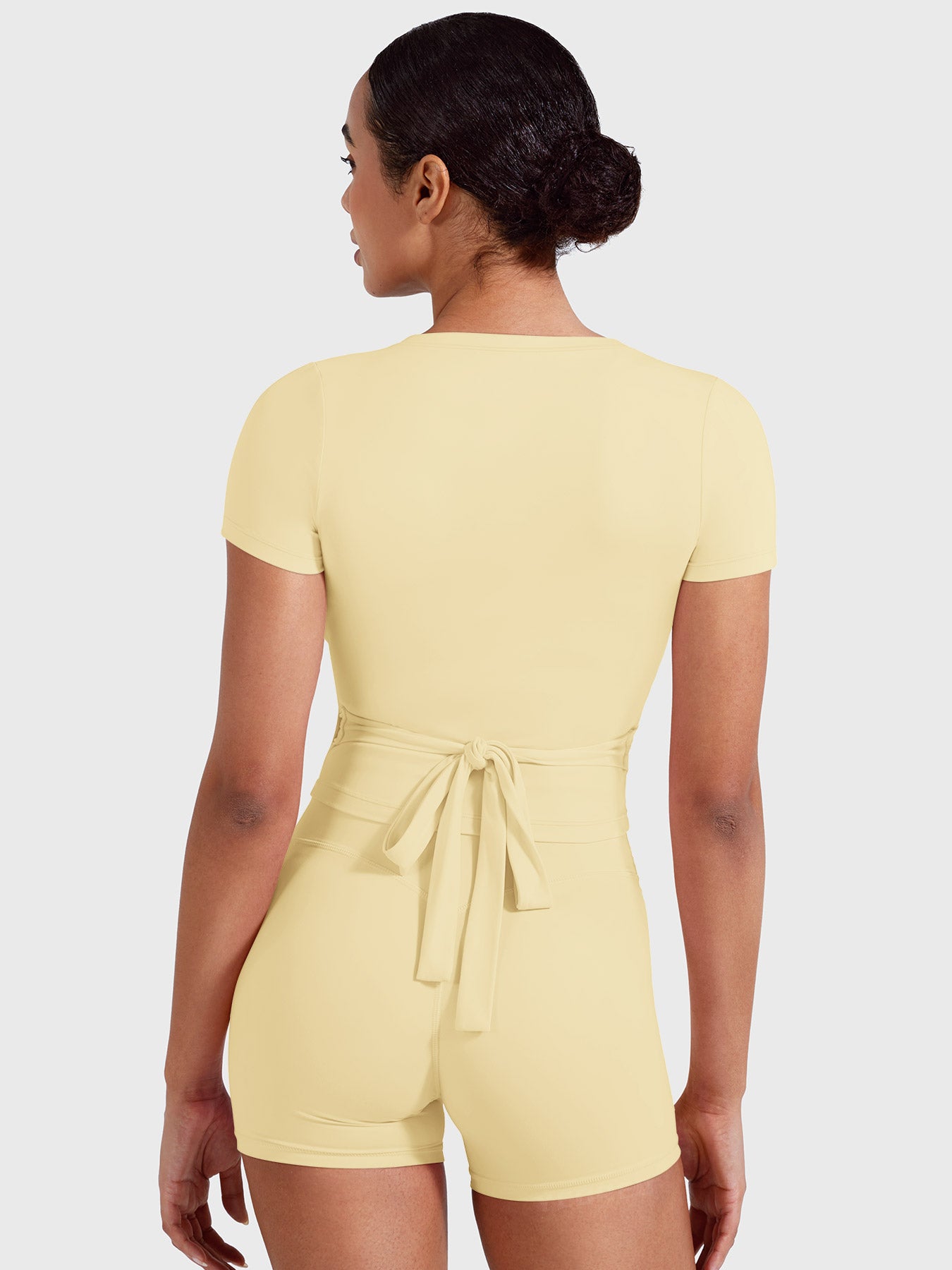 Yeoreo Denaiy Short Sleeve Ballet Wrap Top