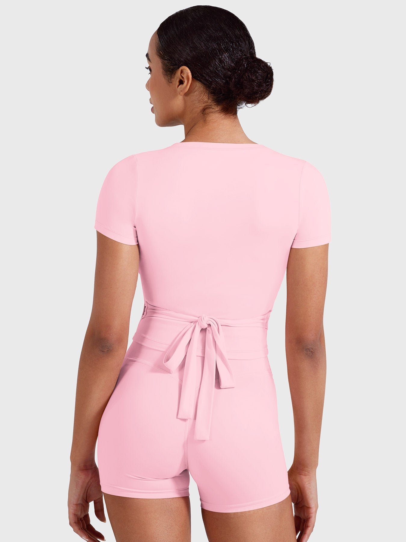 Yeoreo Denaiy Short Sleeve Ballet Wrap Top